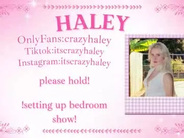Chaturbate haleycrazy is Freechat haleycrazy — hi: Goal Is Shower shoowww with 1075 remaining to goal! #teen #18 #blonde #nude #pussy